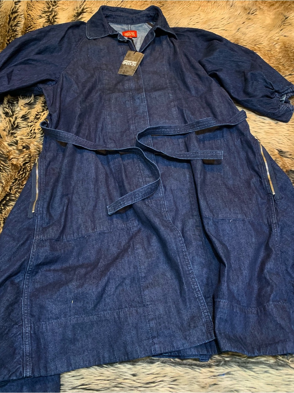 Johnny Was X SASSON MONTAIGNE DENIM DRESS Size M NWT